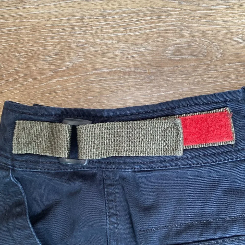 Vintage Y2k 90s Abercrombie & Fitch Dark Navy Blue Cargo Pants Sz XL - Picture 7 of 12